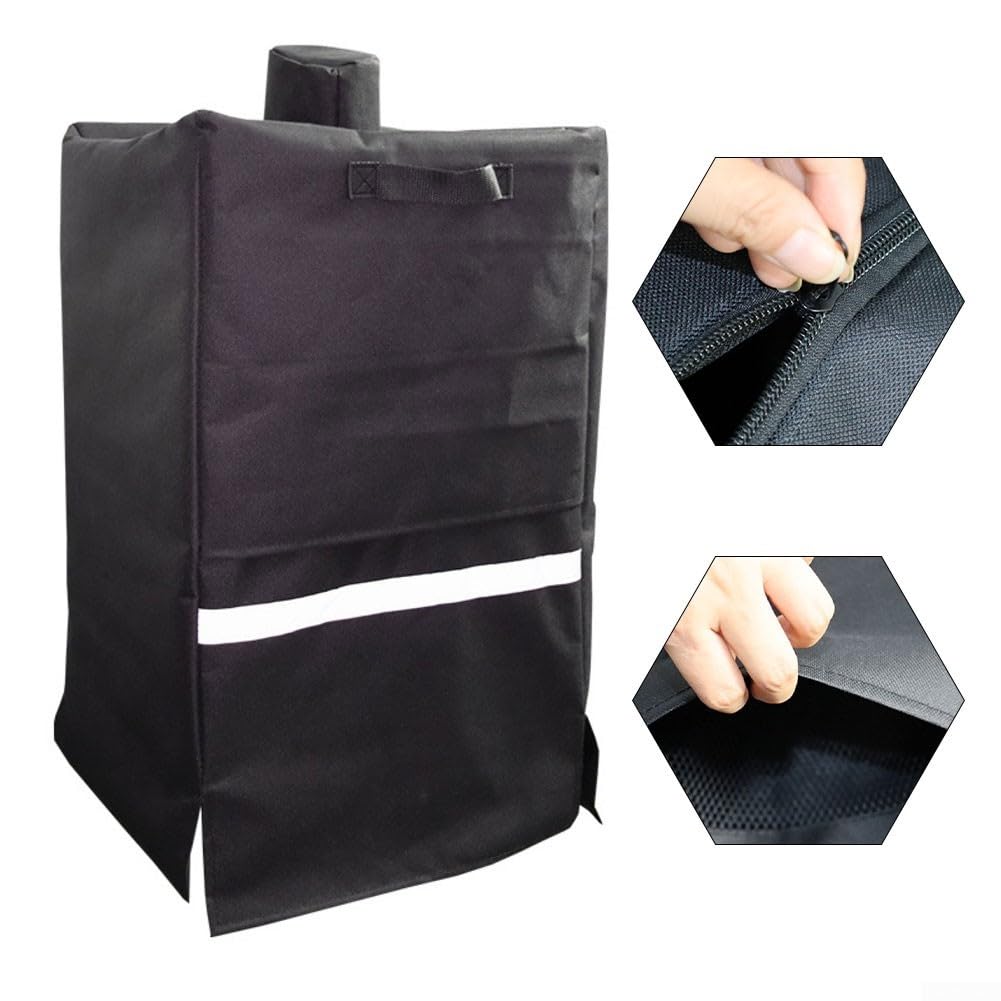 Copertura per barbecue in tessuto Oxford 600D, con nastro riflettente, resistente alle intemperie, protezione per griglia a gas, 66 x 66 x 47 pollici