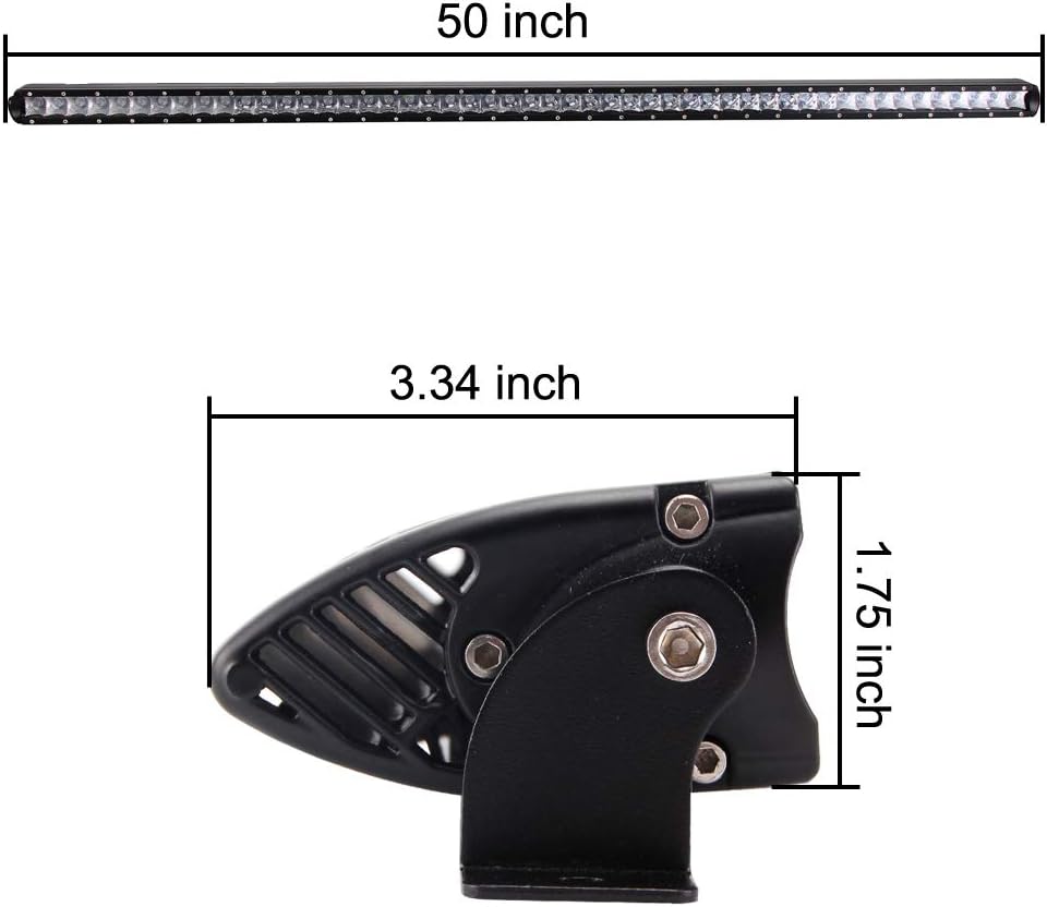 2PACK 6.3IN 45W Led Light Bar,Led Work Lights 4500LM 12volt /24volt Rectangular Bright Foglights