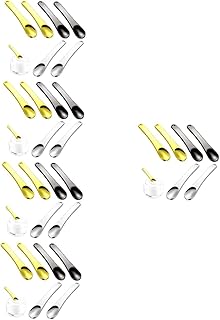 FRCOLOR 30 Peças Colher Cosmética De Metal Espátulas Cosméticas Creme Espátula Colher Espátulas De Creme Para Os Olhos Ferramentas De Cuidados Com A Ferramentas Faciais Para Cuidados