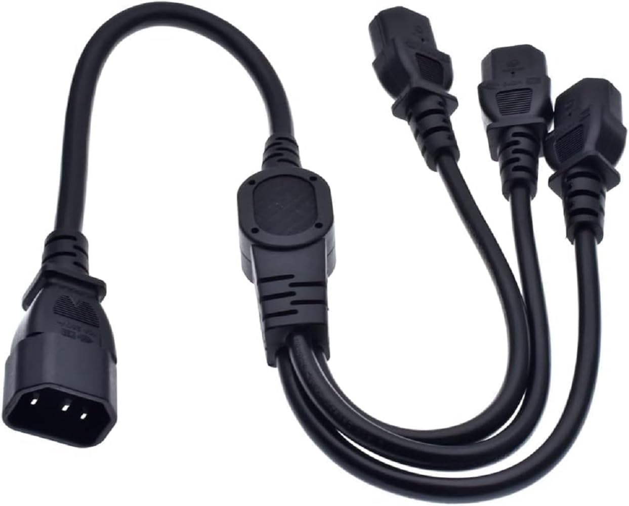 Cable De Alimentación Dividido IEC320 C8 A Doble IEC320 C7 Y Resistente Al Agua Macho Seguro A Doble Hembra Cable De Alimentacion Reforzado Iec320 C7 1 En 2 Salidas Para