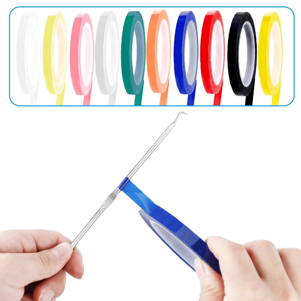 Malloy 20 Rollen, 10 Farben, Autoklav-Klebeband, 216 Fuß/Länge, 0,24 /B, Instrumenten-Identifikationsband, Autoklavierbar, 270 Fahrenheit