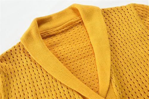 Winter Men's Large Size Button Cardigan Sweater Solid Color Lapel Single Breasted Sweater4