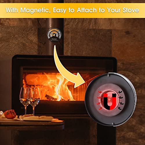 Hanaoyo Stove Thermometer Wood Stove Temperature Stove Top