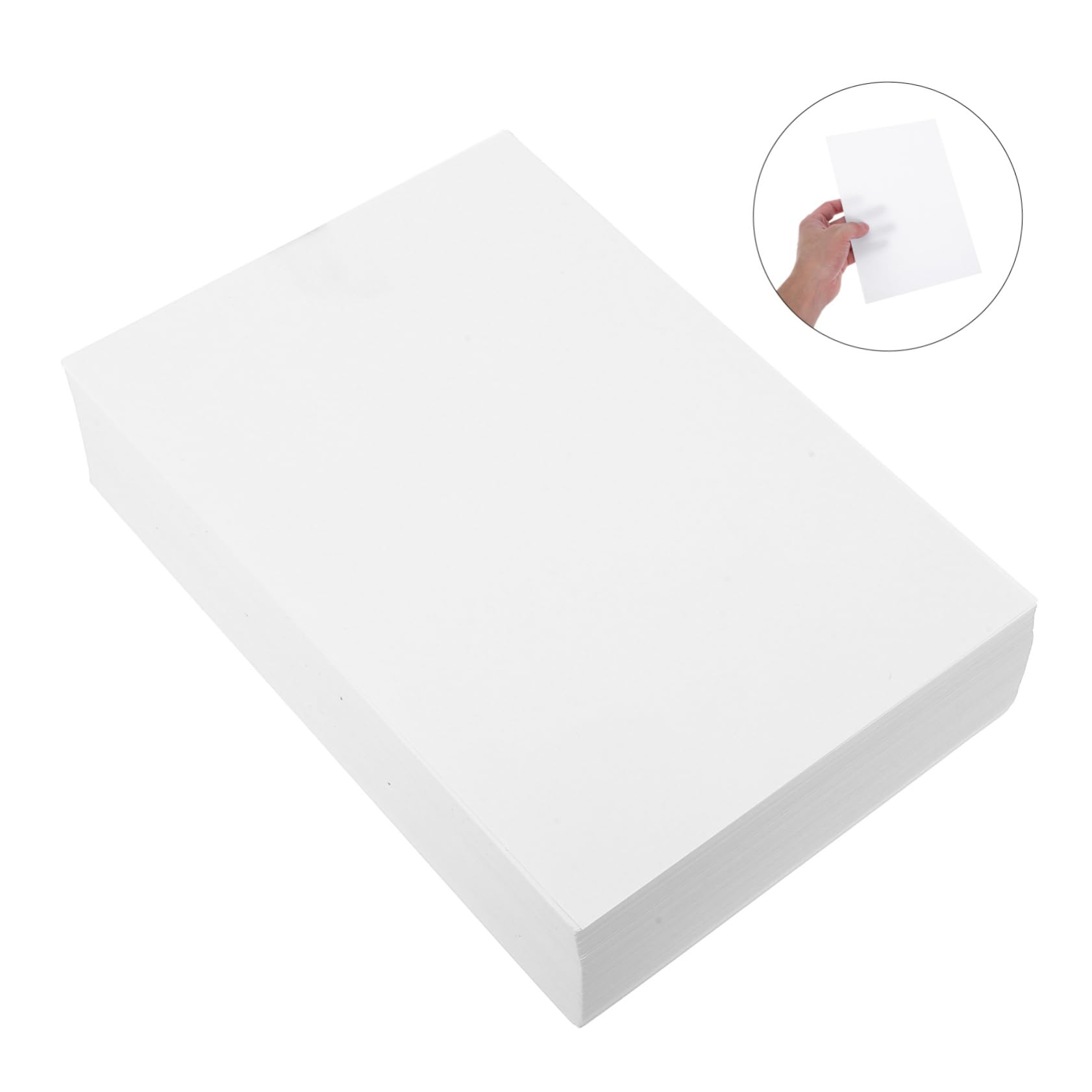 SHINEOFI Din A5 Druckerpapier 500 Blatt Weiß Doppelseitig Bedruckbar Robustes Multifunktionspapier für Dokumente und Drucker im Büro