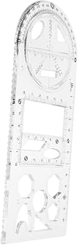 School Supplies Multi-Functional Ruler Art Design Tool Drawing Stencils Student Supply