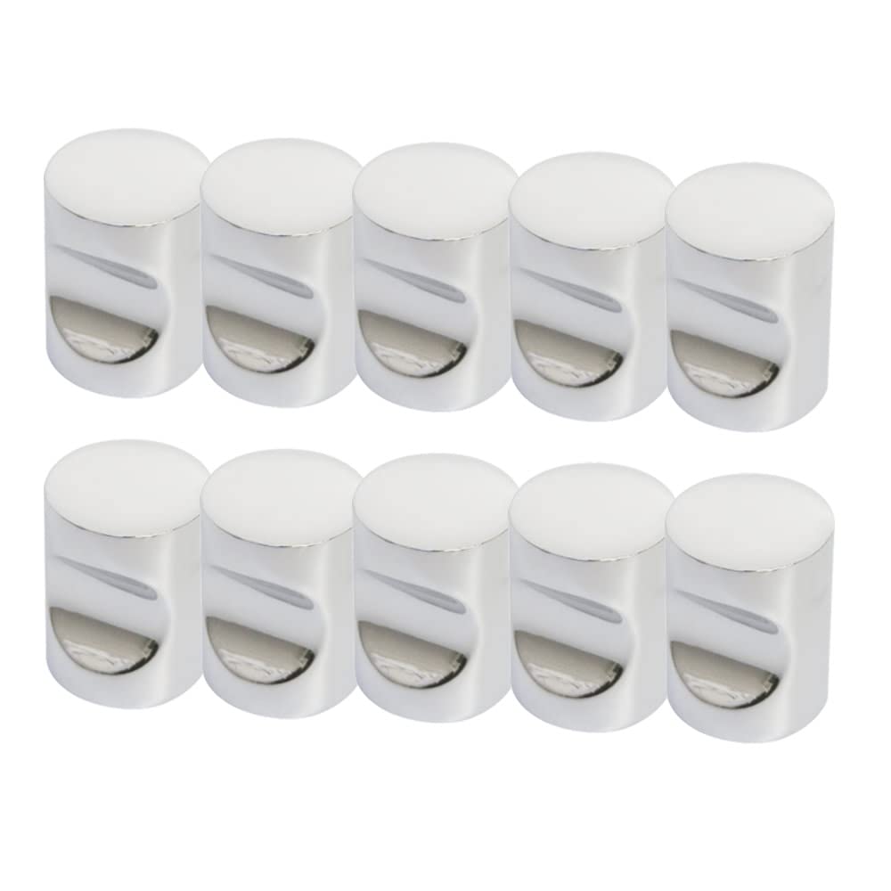 Design House 182329 Barrel Knob, 10-Pack, Brushed Nickel, 3/4 in
