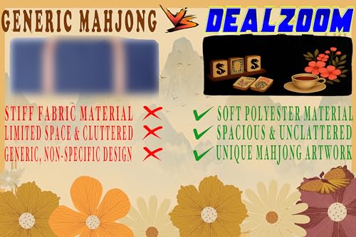 Set Completo de Mahjong Americano con Estera y Accesorios miniatura 5