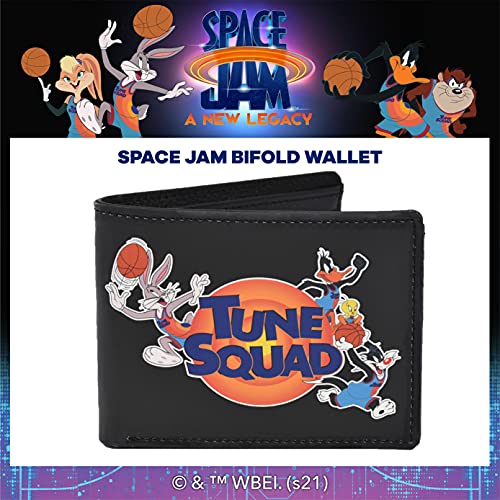 Concept One Warner Bros Space Jam A New Legacy Tune Squad Bifold Wallet in a Decorative Tin Case, Multi2
