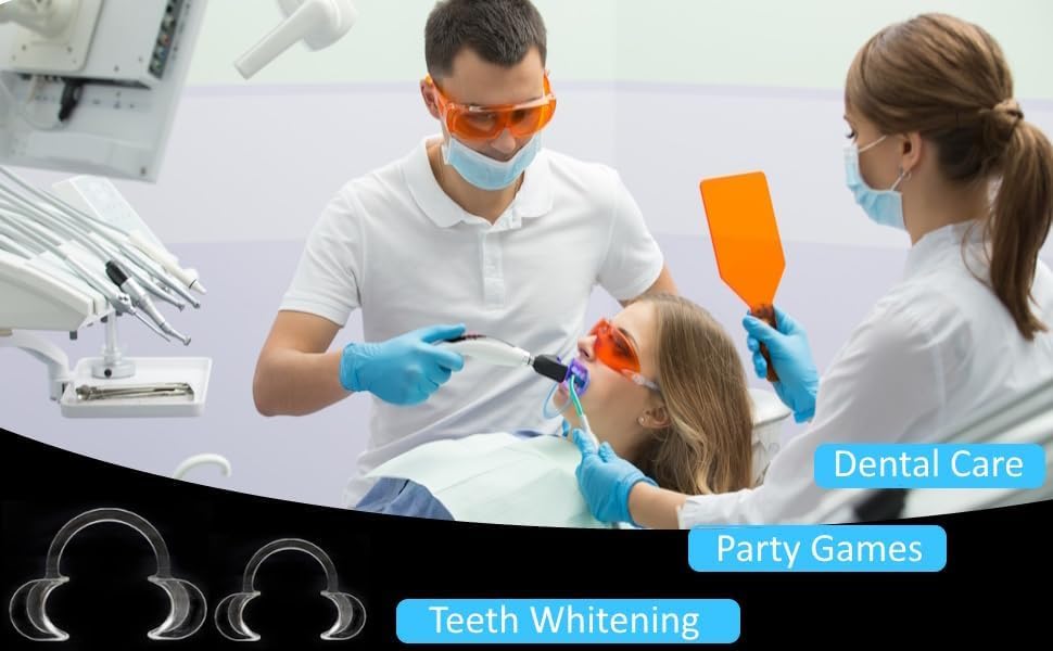 Miniatura 3 de Paquete de 20 abridores de labios en forma de C para blanqueamiento dental o juegos divertidos, tamaño mediano