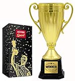 mini pokale für kinder AGOBE Gold Pokal Cup Goldener Pokal Cup Award für Sport-Turniere, Wettbewerbe, Partys für Kinder und Erwachsene – perfekt für diejenigen, die erreicht haben