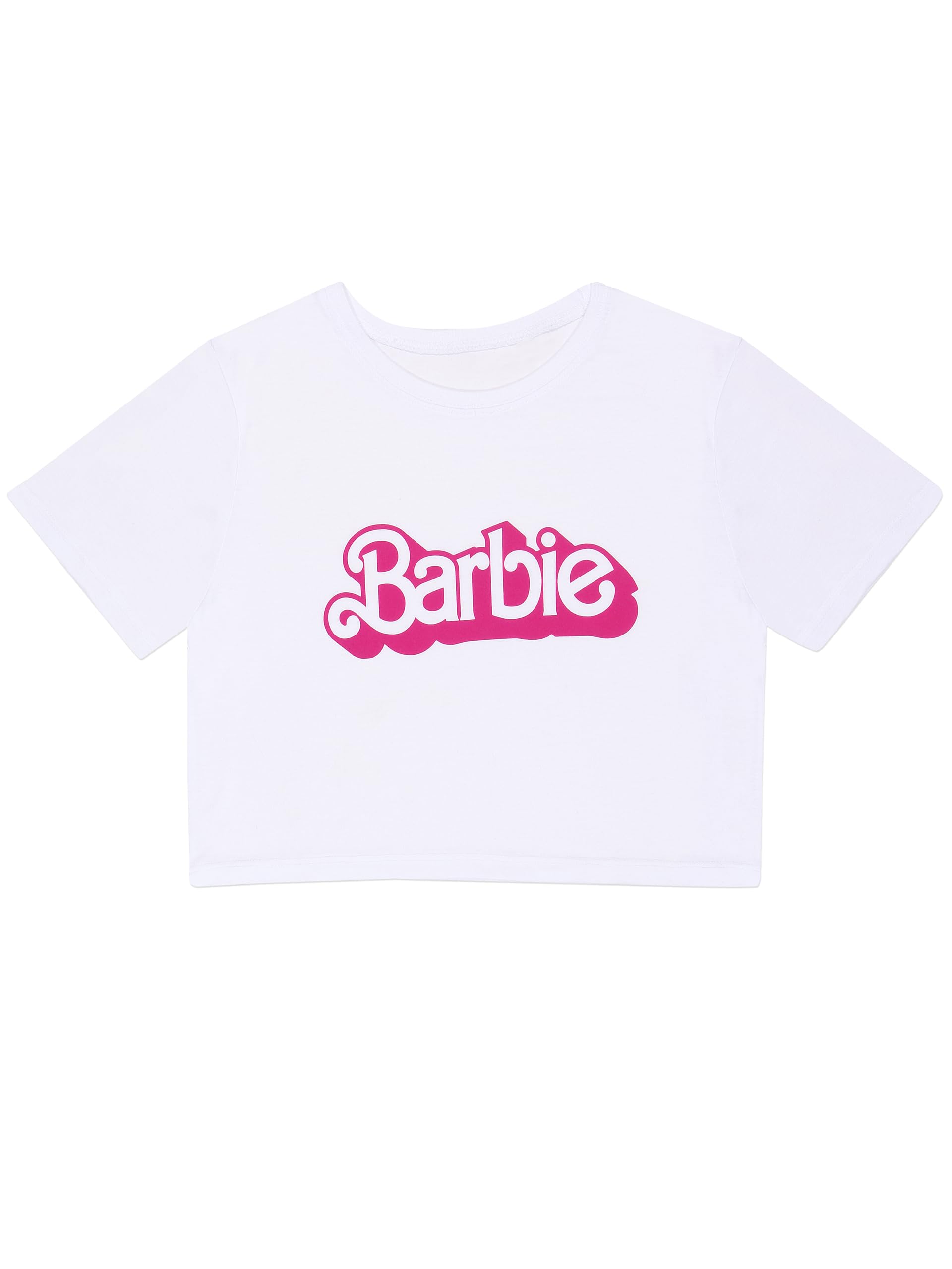 Barbie Women's White Crop Top | Cropped Tops For | Summer Tops For | Xs