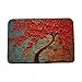 Produktbild Dthlay Teppiche Home Decor Beauty 3D Kirschblütenbaum Gedruckte rutschfeste Coral Velvet Badematte Indoor Outdoor Home Office Badezimmer-10_400mm_x_600mm