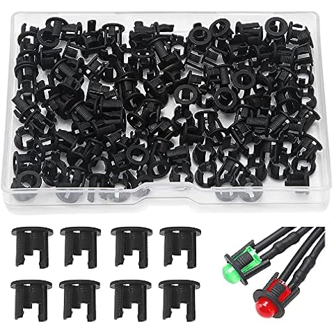Soporte de LED Diodo en Plástico Lyeteung 150pcs 5mm Cover