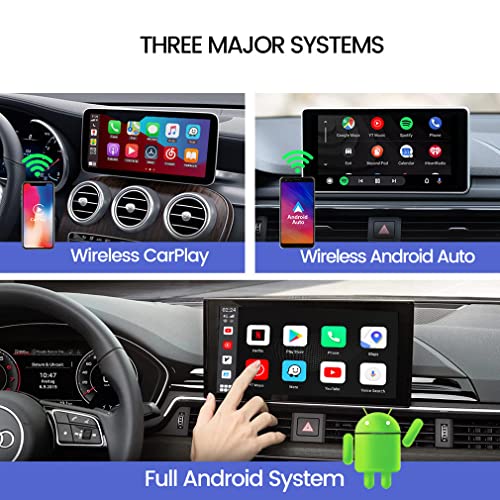 Adaptador CarPlay sem fio Ai Box, configurando design de linha dupla USB e tipo C, suporte CarPlay e