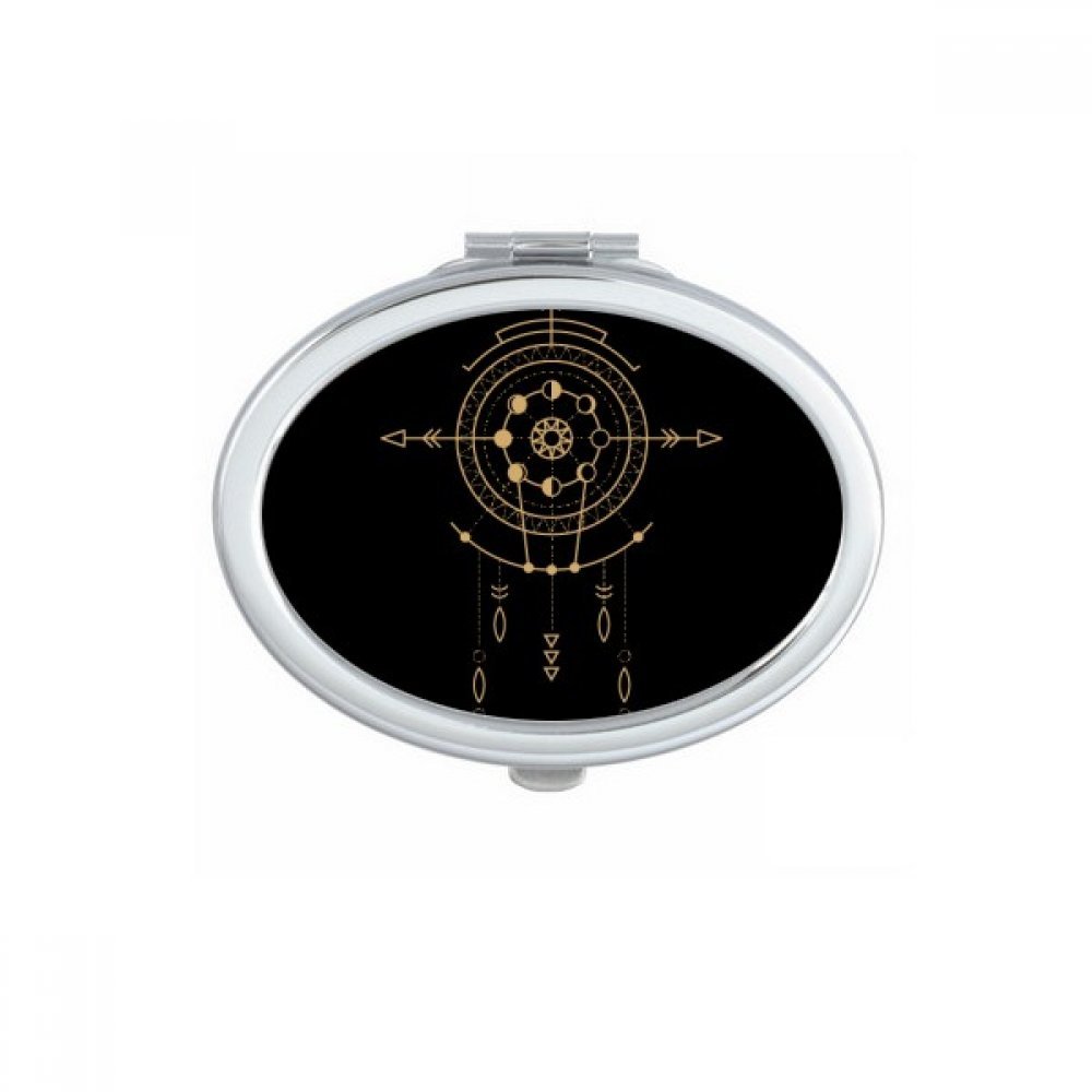 Miroir compact alien ovale pour ne plus rater son maquillage dehors