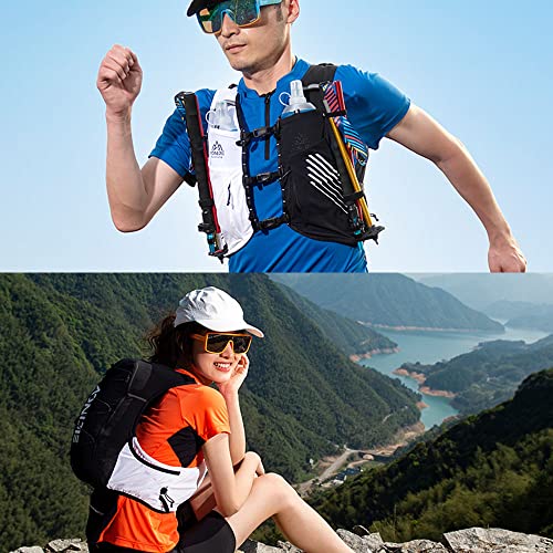 AONIJIE Running Hydration Vest Lightweight & Large Capacity Running Vest for Women Men, Hydration Backpack Fits 6.8" Phones (Blackwhite, X-Large) by AONIJIE - Image 2