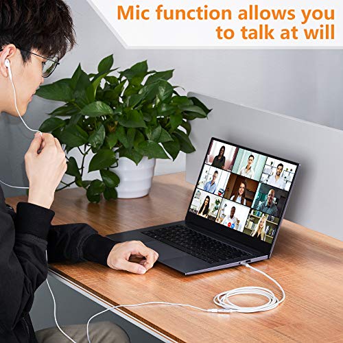 Tesmart 3.5Mm 4 Poles Headphone Extension Cable Trrs Mic Cable Male To Female Audio Cable For Phones, Headphones, Speakers, Tablets, Pcs, Mp3 Players And More(3.2Ft / White) #TOP5