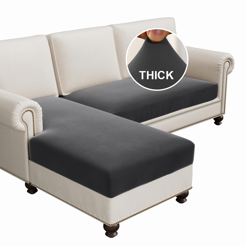 Amazon.com: H.VERSAILTEX Fleece 2 Piece Sectional Couch Covers L