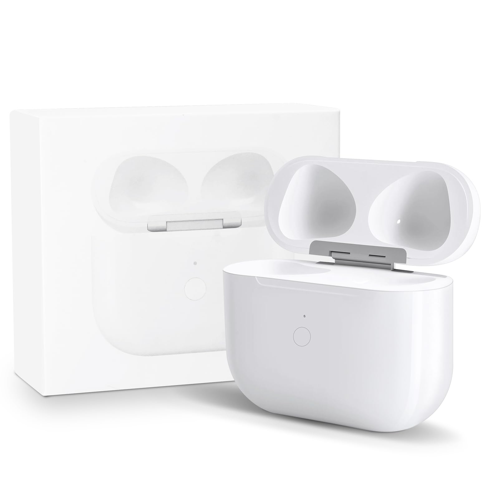 Boîtier de Recharge sans Fil AirPods 3, Remplacement avec Boutons d'appairage, Batterie 620 mAh, Port L