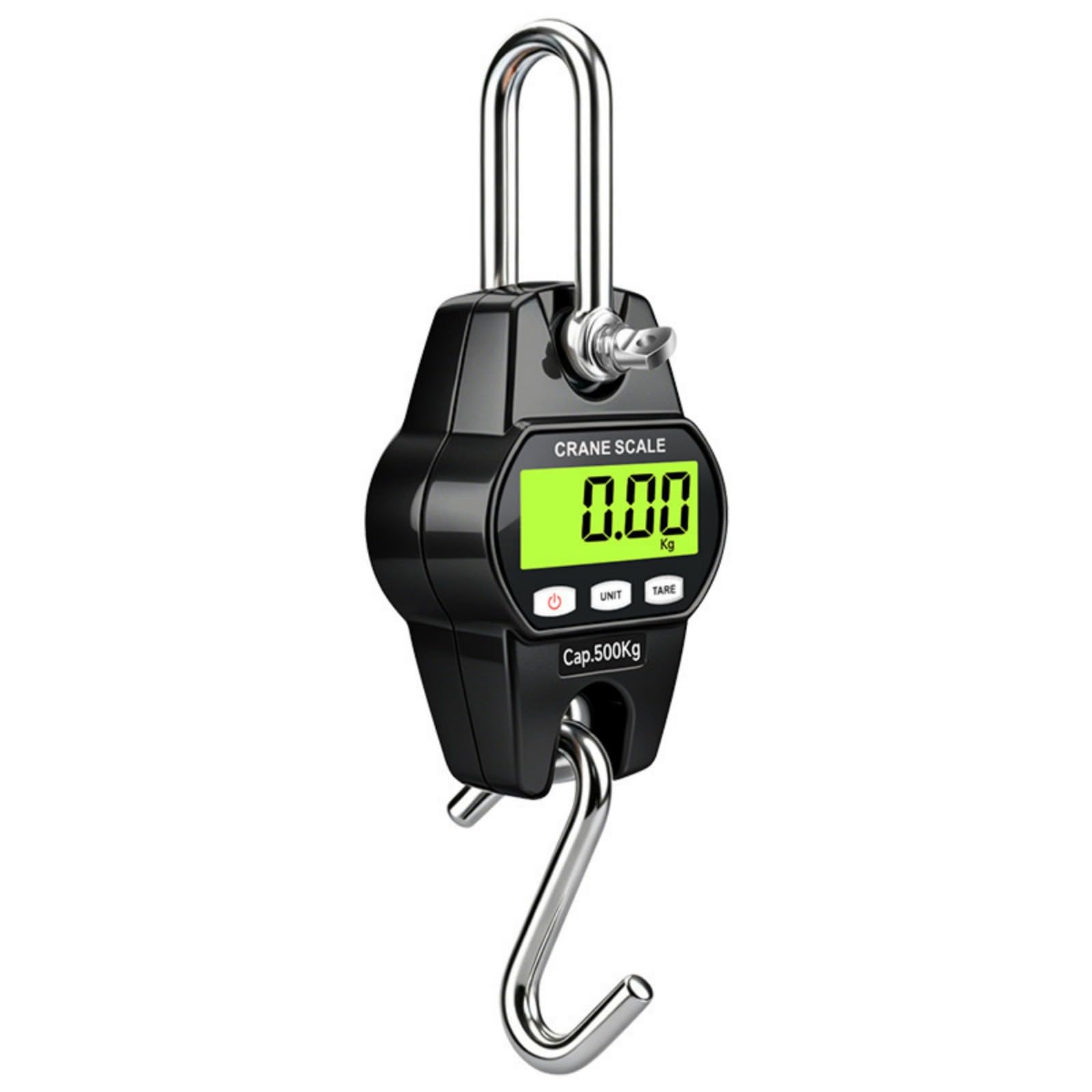 Carotoe Black Lightweight Hanging Hook Scale With Lcd Screen And Easy Operations Ideal For Outdoor Work Industrial And Household Use High Accuracy Hanging Scale
