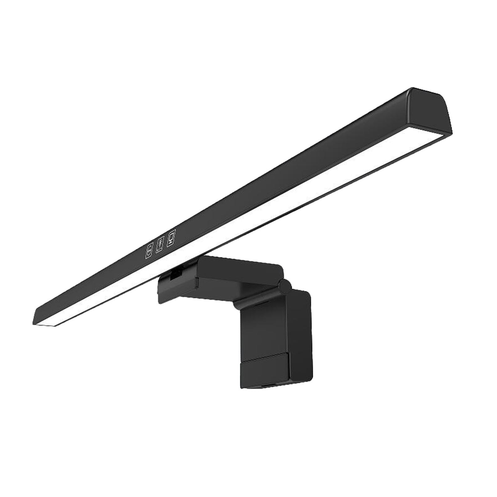 Lampe pour écran D'ordinateur, Barre Lumineuse, pour écran, Lampe de Bureau LED Réglable et à Intensité Variable, Lampe de Lecture pour, Noir