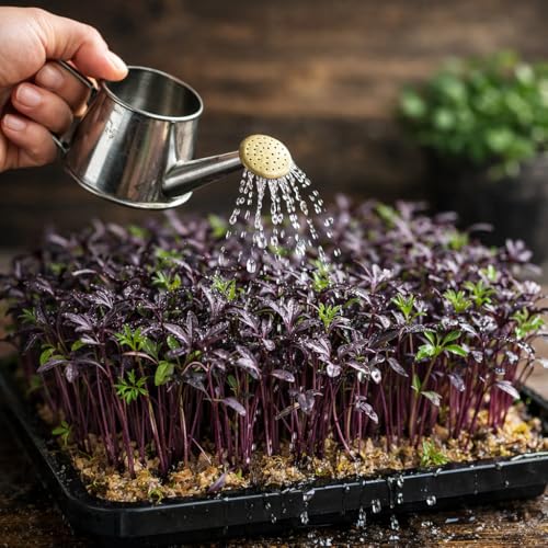 Image of Black Carrot Microgreen Seeds, Chemical-Free, Non-GMO, 100g Pack with Free Coco Disk, Rich in Antioxidants and Vitamins for Indoor Growing