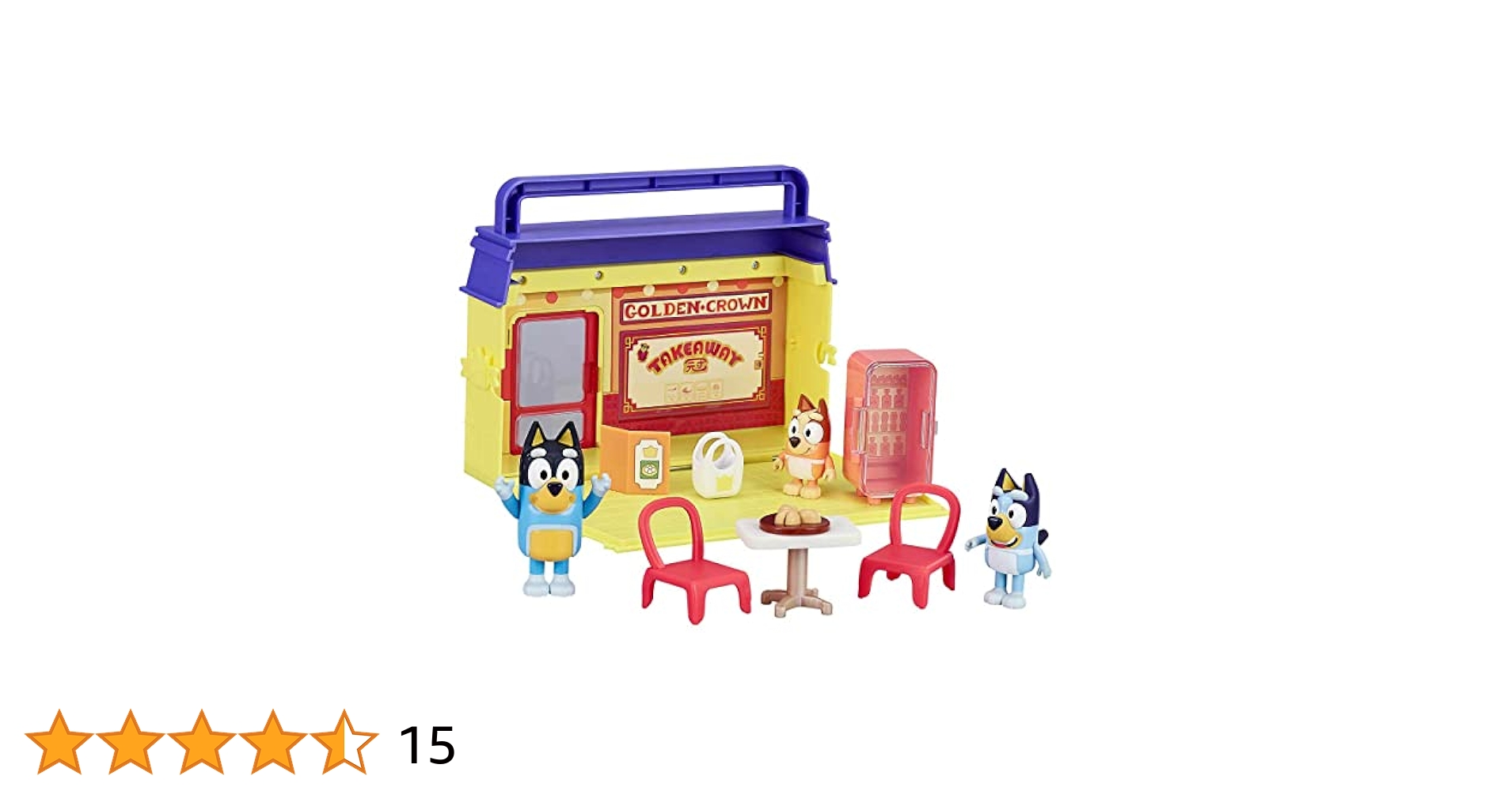 Bluey Turtle Boy Playground: Doll Playset With Plastic Figures, 3 Pieces