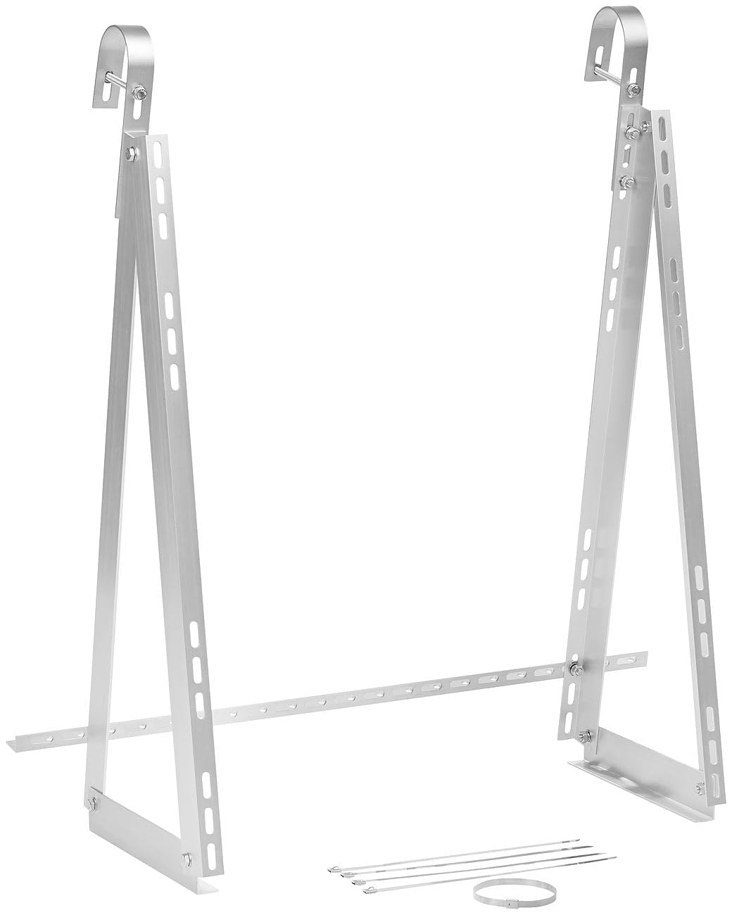 revolt Halterung Photovoltaik: Balkongeländer-Halterungen für Solarmodule bis 77cm, 20° - 60° Neigung (Balkonhalterung Solarmodul, Solarpanel Balkongeländerhalterung, PV)