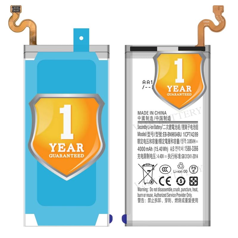 Image of Original EB-BN965ABE Battery Compatible for Samsung Galaxy Note 9 (SM-N960F, SM-N9600, SM-N960F, SM-N960U, SM-N960U1, SM-N960N, SM-N960W, SM-N960X, SCV40) - (4000mAh) - 1 Year Warranty K7