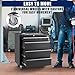 Rolling Tool Chest, 4 Drawers Tool Storage Cabinet with Wheels, Portable Tool Cabinet Organizer with Locking System & Drawer Liners,Universal Lockable Wheels, Tool Storage Cart for Garage, Workshop