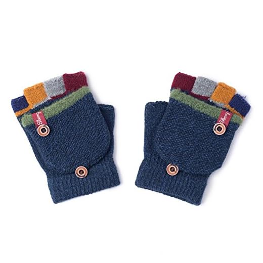 Herbst und Winter Baby Warme Handschuhe Kind Gestrickte Fäustlinge,3-6 Jahre alt