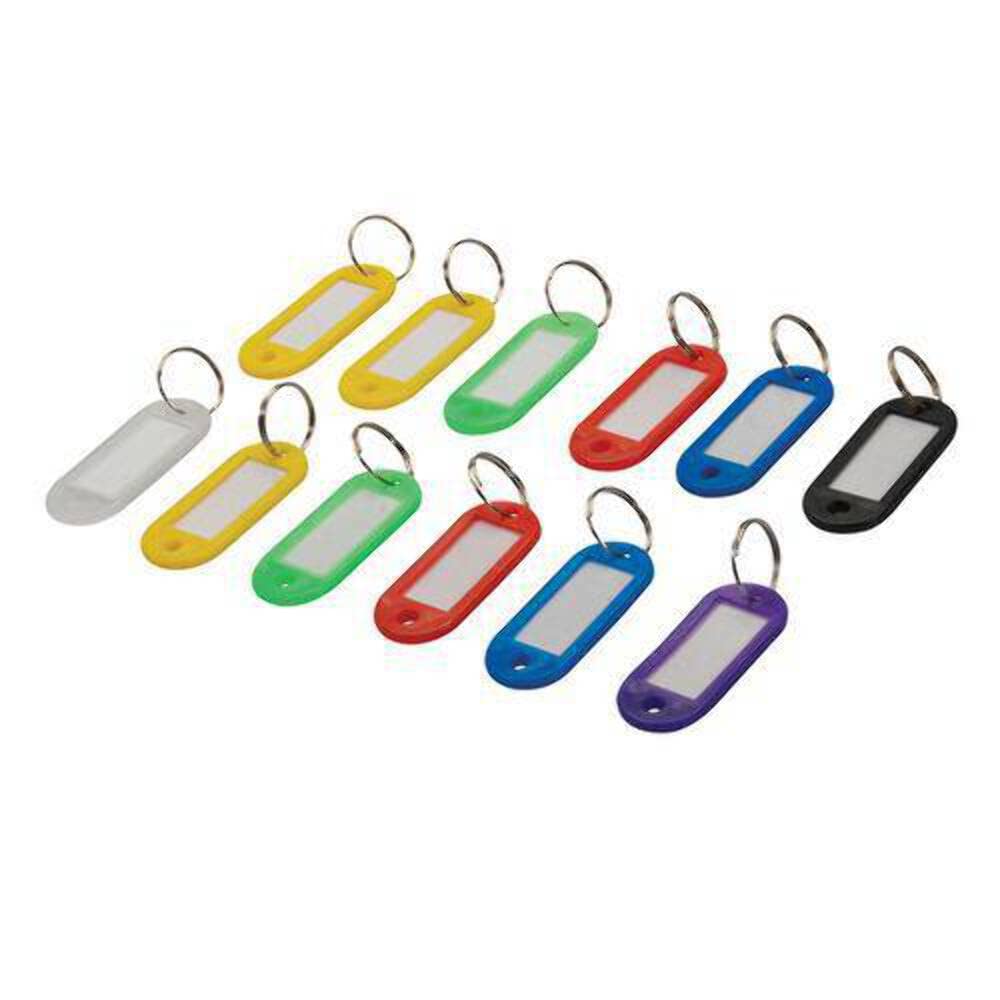 Silverline Multi Coloured 844160 Assorted Coloured Key Id Tags 12Pk 12Pk