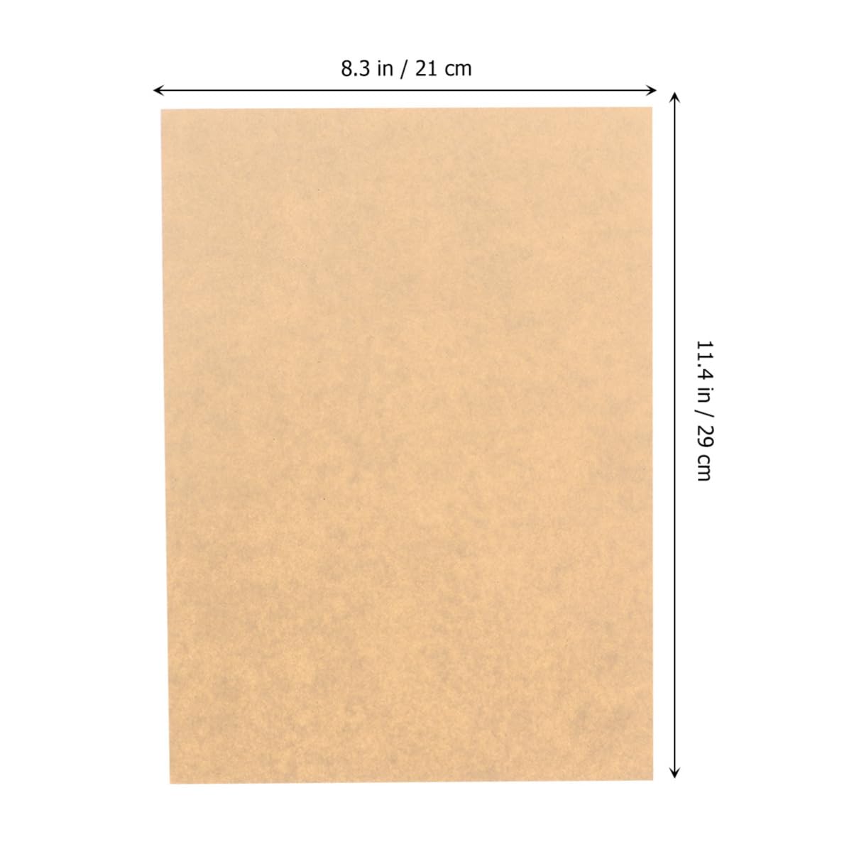 100blätter Vintage Kraftpapier Briefpapier Blanko Retro Schreibpapier Für Briefe Einladungen Und Projekte M²