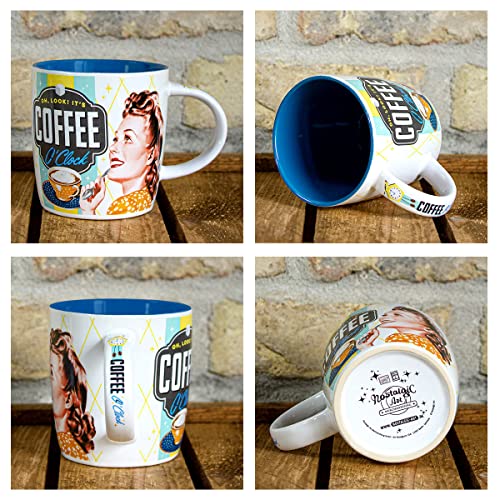 Nostalgic-Art Tazza da caffè retrò Coffee O' Clock...