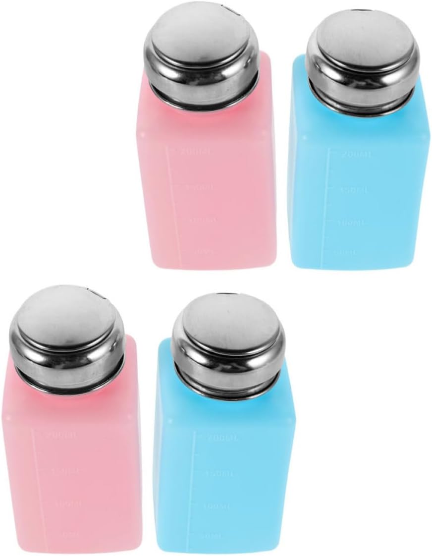 4pcs Ml Push Down Liquid Dispenser Bottle for Industrial Alcohol