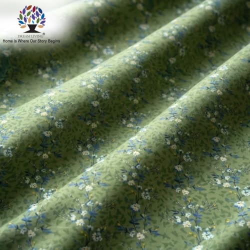 Image of Dream Living Printed Double Bedsheet with 2 Pillow Covers | 110 GSM | 220x240 Cm | Green