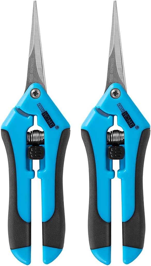 Stainless Steel Hand Pruner Pruning Shear for Gardening Blue (Pack of 2)