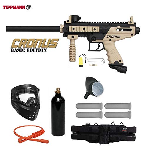 Tippmann Cronus Paintball Marker Gun -Basic Edition- Tan Starter Package