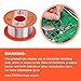 AHIER Solder Tip Cleaner+ Soldering Rosin Flux Paste(0.35 oz / 10 g)+ 60/40 Tin Lead Rosin Core Solder Wire(1.76 oz / 50 g) + 3pcs Replacement Brass Pads, 6 PCS Solder Iron Welding Tool Set