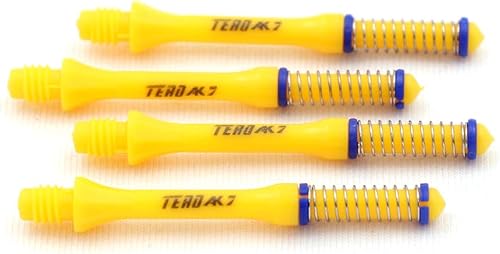 Miniatura 49 de CUESOUL TERO AK7 Slim Dart Shafts S/M/L - Muelle telescópico integrado para dardos de punta de acero y dardos de punta suave, juego de 3 piezas