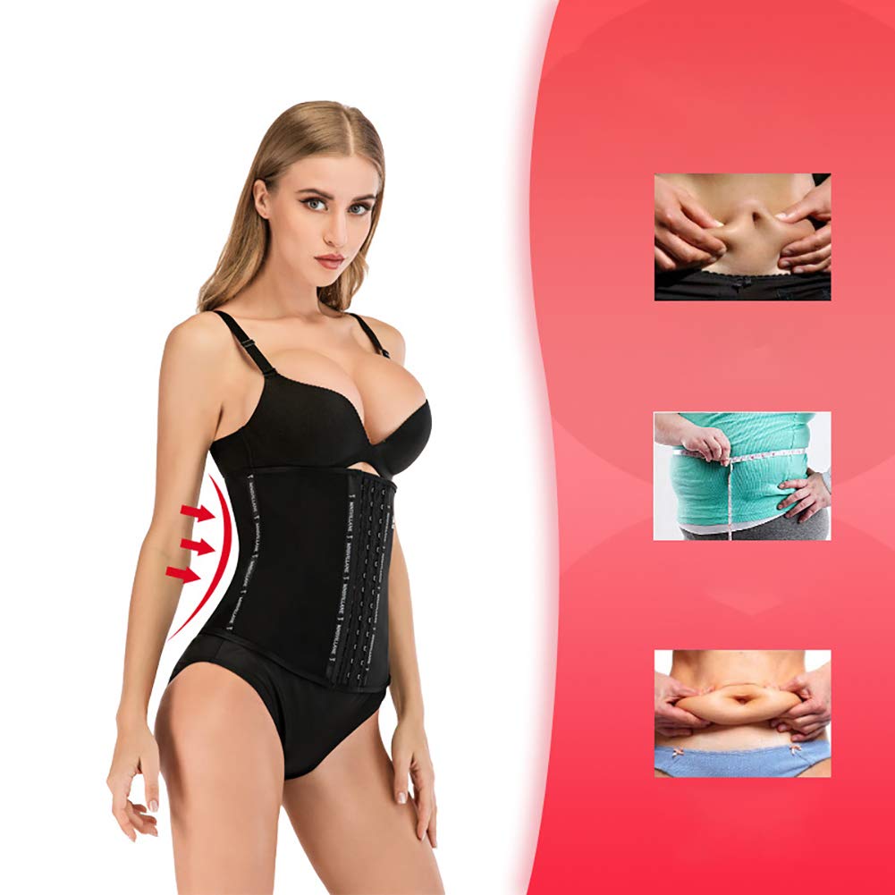 Ceinture de Sudation Femme,Ceinture Abdominale,Ceinture Amincissante,Soutien du Dos,Fitness Sauna Perte de Poids,Ajustable Ceinture de Minceur,Noir,L