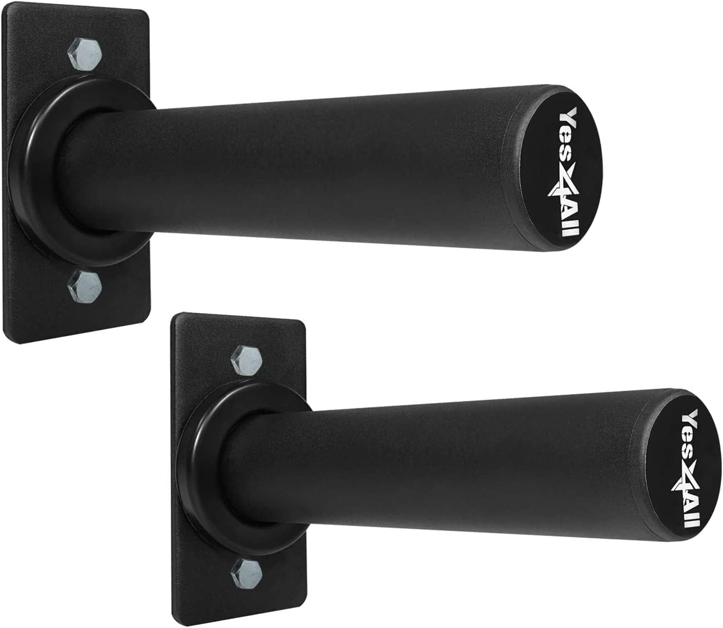 Yes4All Wall Mounted Olympic Barbell Holder & Weight Plate Storage Rack : Everything Else