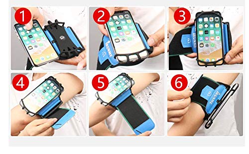 360°Rotation Sport Running Armband Cell Phone Holder For Samsung Galaxy S21 S20 Fe S22 Ultra S23 S10 Plus Note 20 A53 Iphone 13 14 Pro Max 12 11 Xr Google Pixel 6A 7 Blu View 2 Nokia C01 Plus (Black) #TOP5
