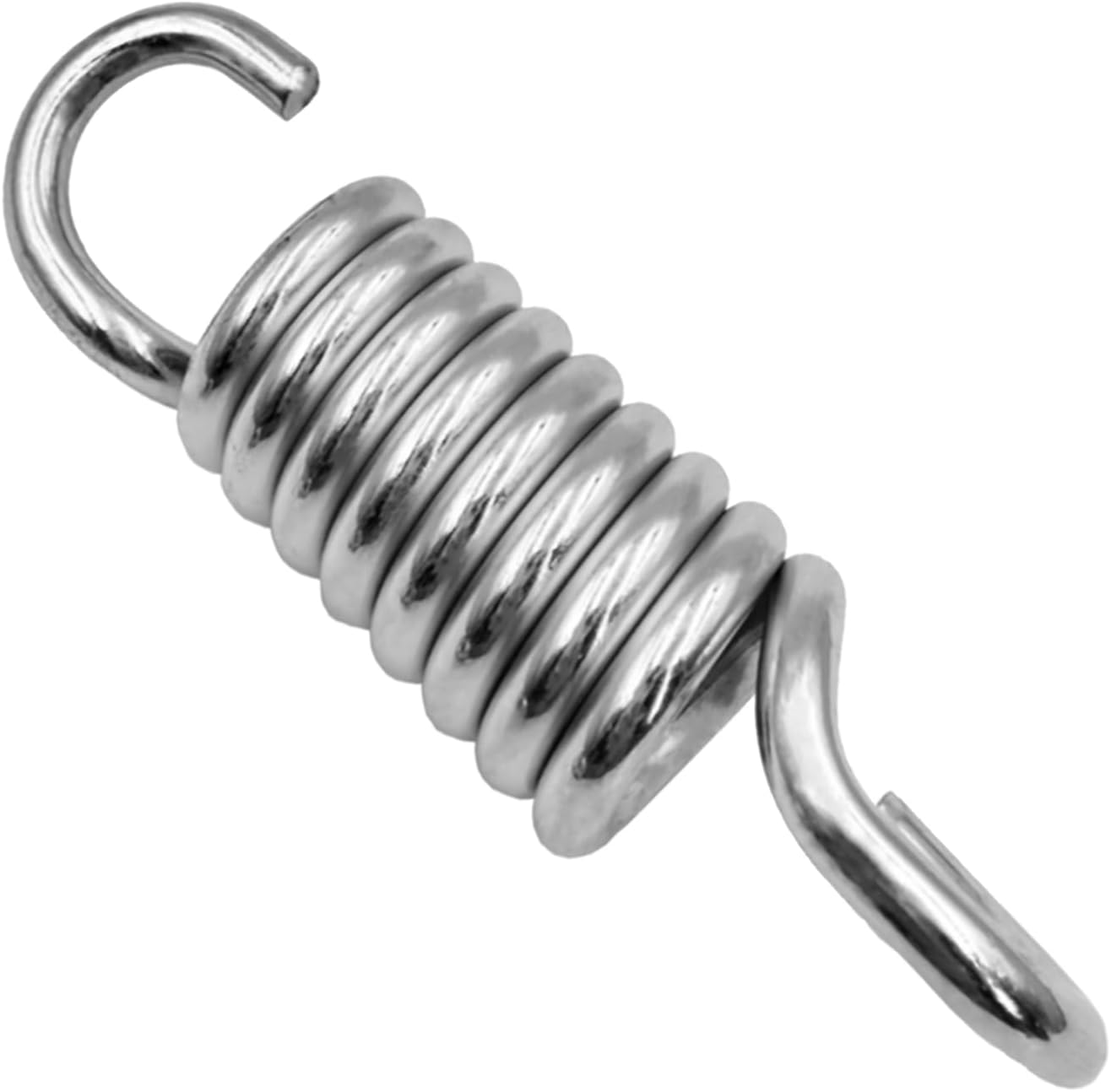 Heavy Duty 4" Replacement Extension Springs - 90° Offset Hook Ends, 6mm Wire, Galvanized, 800 lbs Total Capacity (350 lbs Each) - for Garden Swings, Porch Swings & Hanging Chairs (TH-B3, 2-Piece)