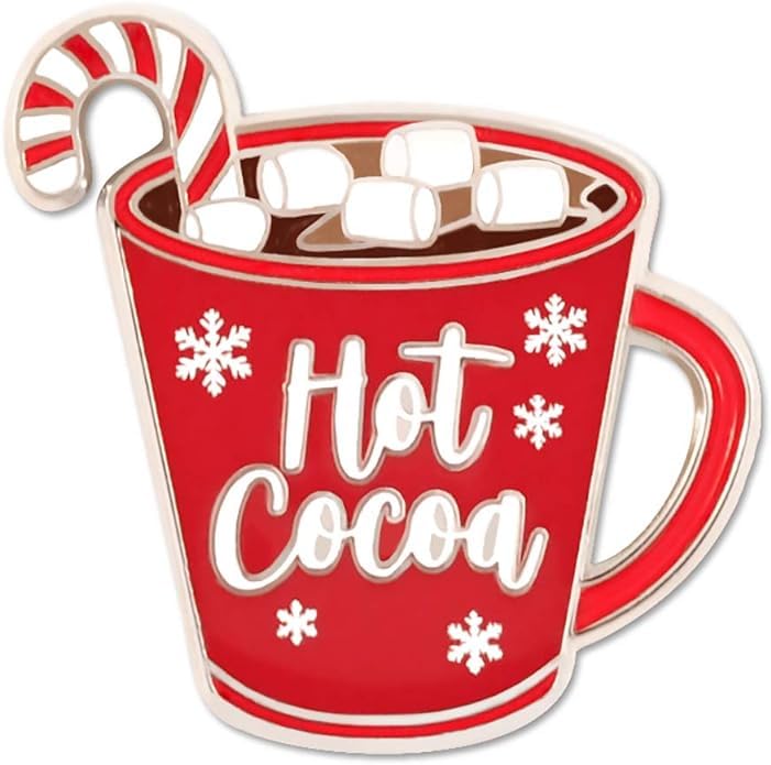 PinMart's Festive Christmas Holiday Candy Cane Noel Enamel Lapel