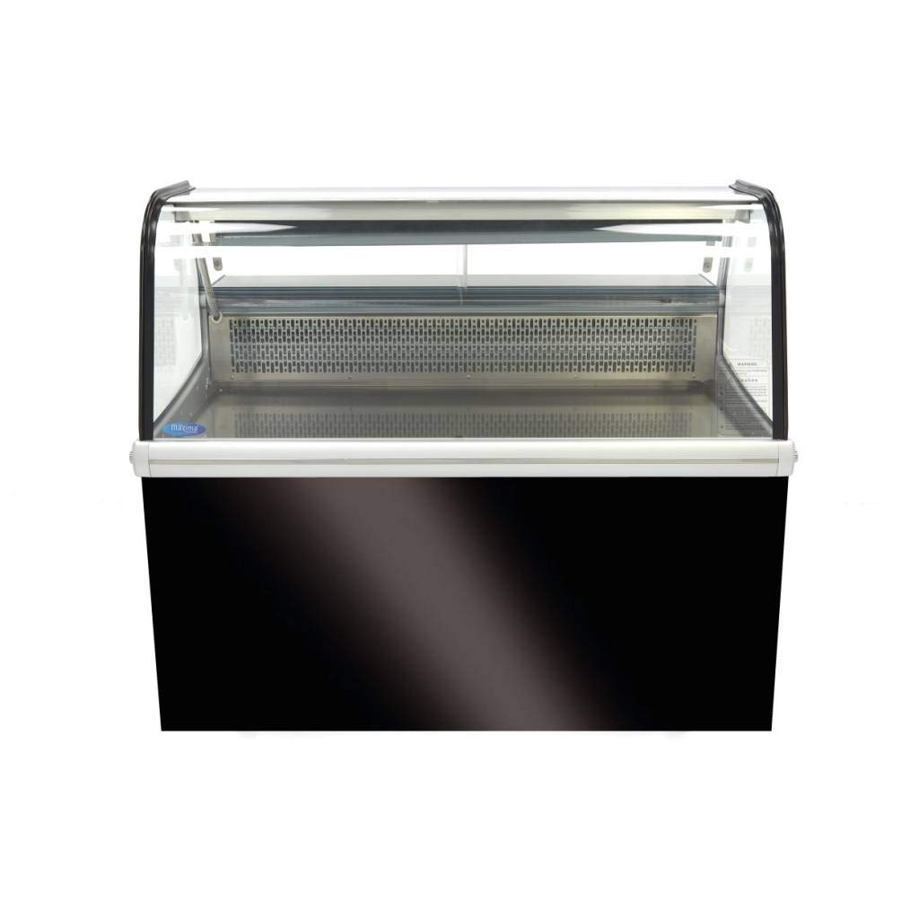 Maxima Vitrine réfrigérée - 255 L - 125 cm - avec support