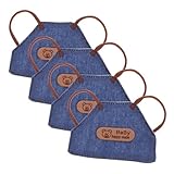 Mode d'inspiration rétro : ce tablier de poupée allie le style denim au charme d'un tablier mignon, votre collection de vêtements de poupée miniature et d'accessoires de cuisine pour maison de poupée, tablier en jean, tablier de poupée