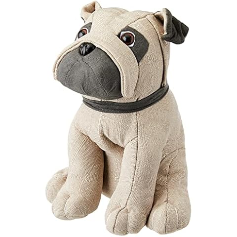 Riva Paoletti Pug Dog Doorstop - Heavywight Sand Filling - 100% Polyester - 23 x 15 x 24cm (9" x 6" x 9" inches) - Designed in the UK Cover