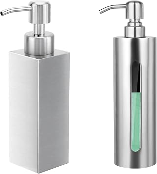 Soap Dispenser Stainless Steel 8.5oz/250ml & 7oz/200ml