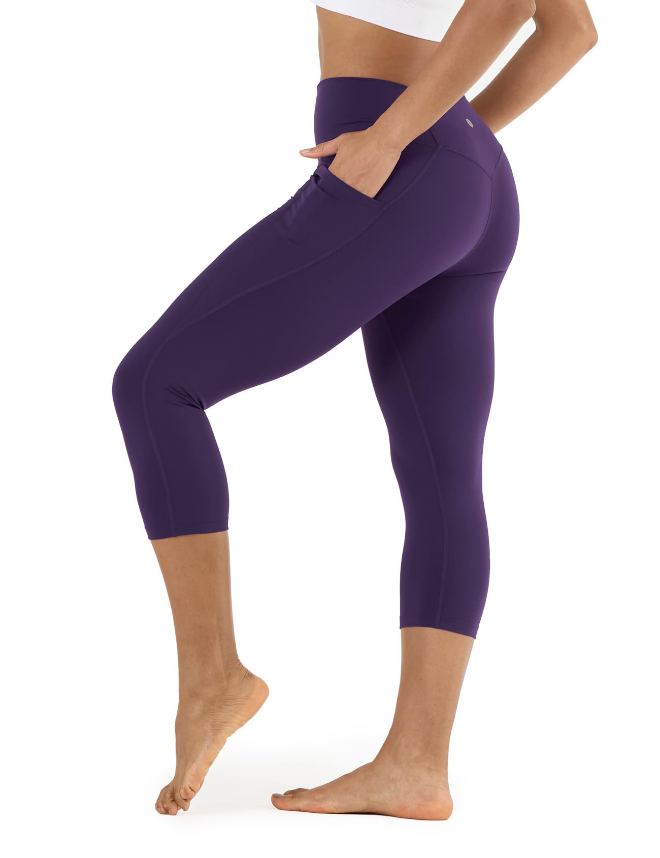 LAPASA Leggins Mujer Cintura Alta Fitness, Mallas de Deporte con Bolsillo, Pantalón Deportivo Elásticos y Transpirable, Leggings Push Up para Running Yoga y Ejercicio L01R1/L09R1/L32R1 — view 26